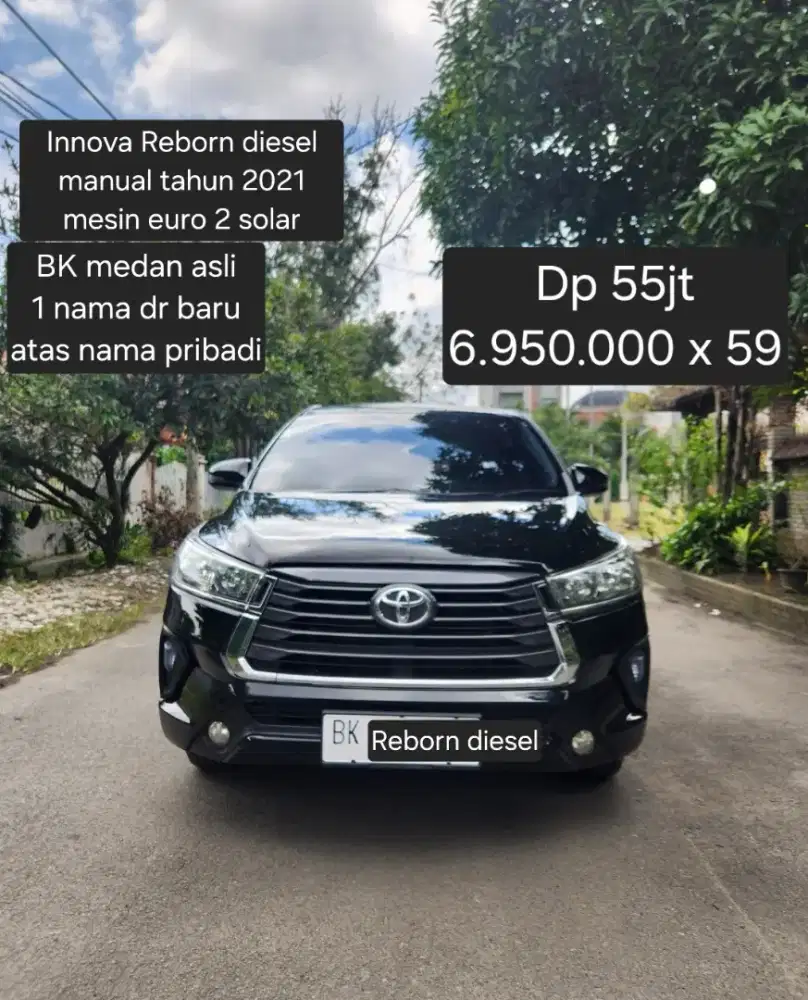 Dp= 55jt Innova Reborn diesel manual tahun 2021 pemakaian 2022 solar