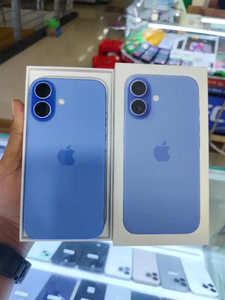Iphone 16 128 ibox bh 100% ultramarine mulus garansi