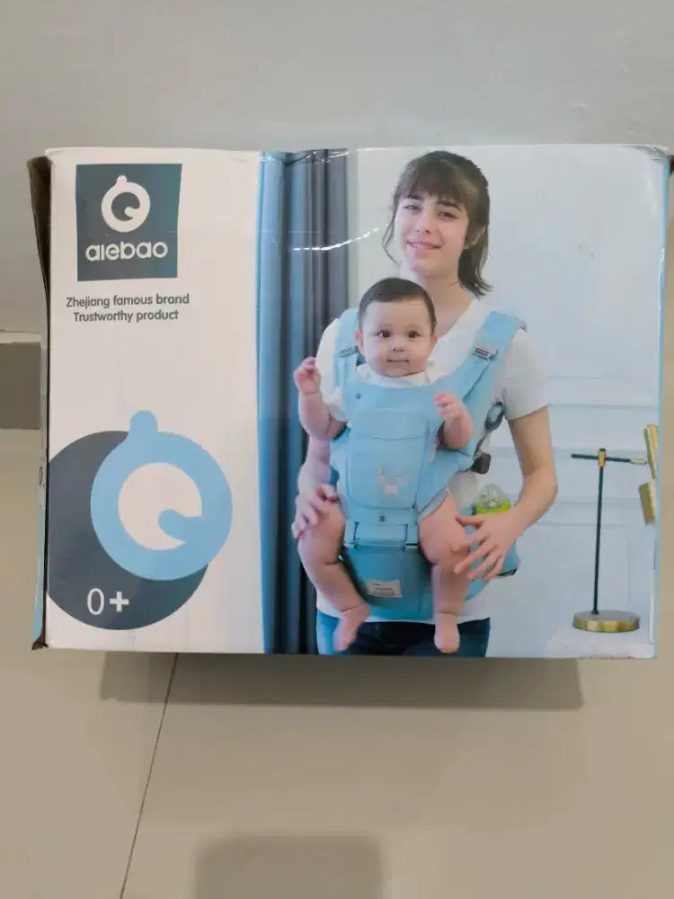 Gendongan hipseat baby carrier merk aleno warna cherry pink