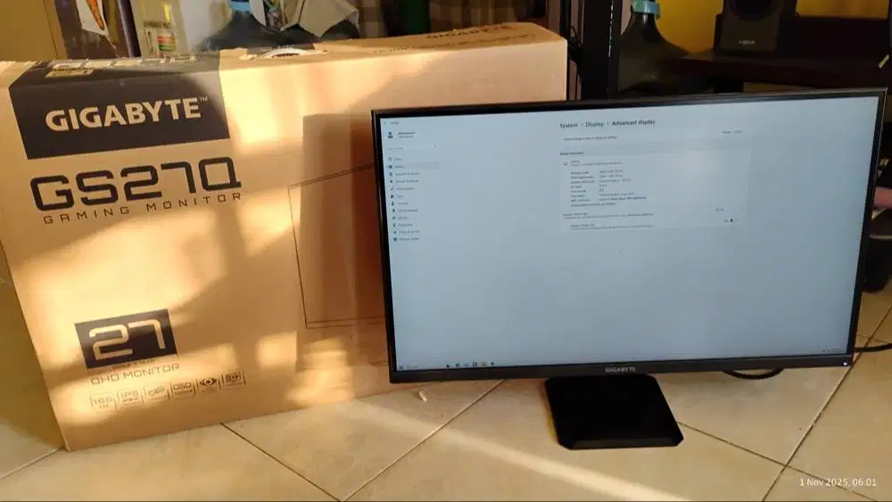GIGABYTE GS27Q 27 165HZ IPS 2560x1440 QHD 1ms