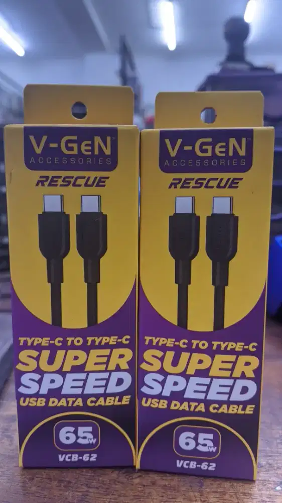 KABEL DATA TYPE-C TO TYPE-C V-GEN VCB-62