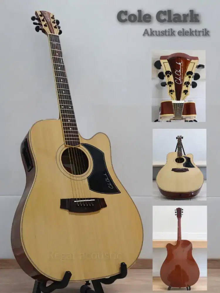 Gitar akustik elektrik cole clark