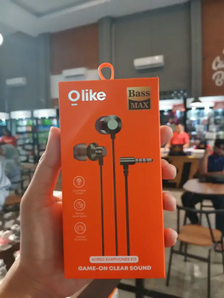 OLIKE HEADSET E13 HANDSFREE 3.5MM WIRED EARPHONE NOISE REDUCTION METAL