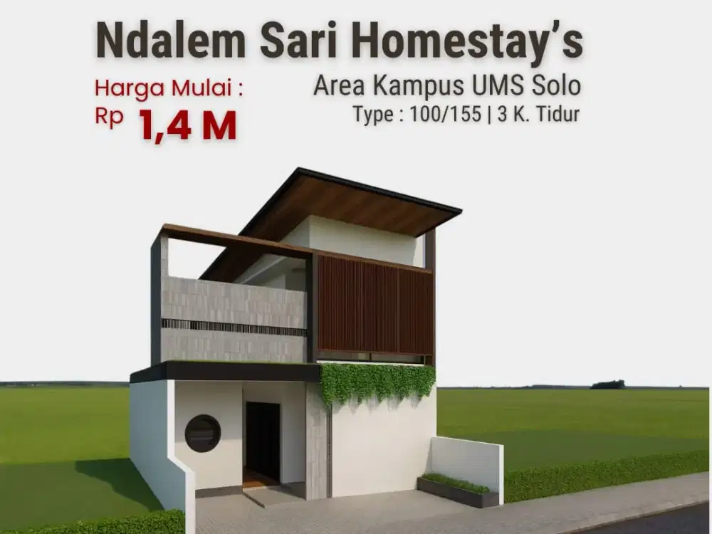 Rumah Bagus Nyaman di Huni, Untung di Komersilkan Utara Tugu Kartasura