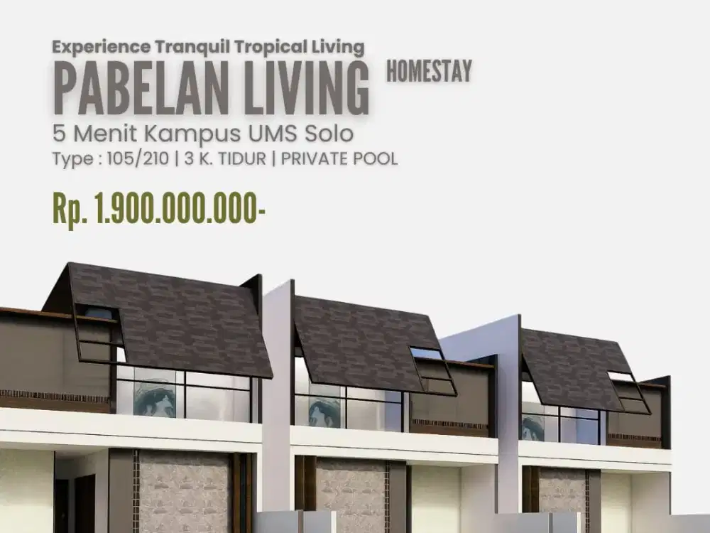 Dekat UMS Bagus Untuk Hunian Pribadi atau Komersil