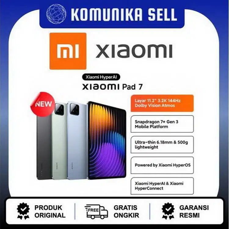 Xiaomi Pad 7 Wifi Only - 8GB/256GB