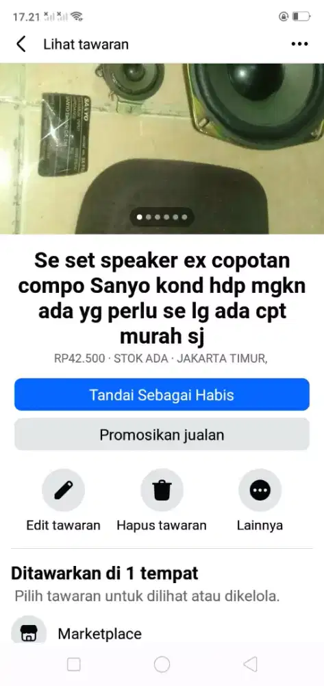 Se paket speaker pasif excopotan compo Sanyo kond hdp mgkn tertarik