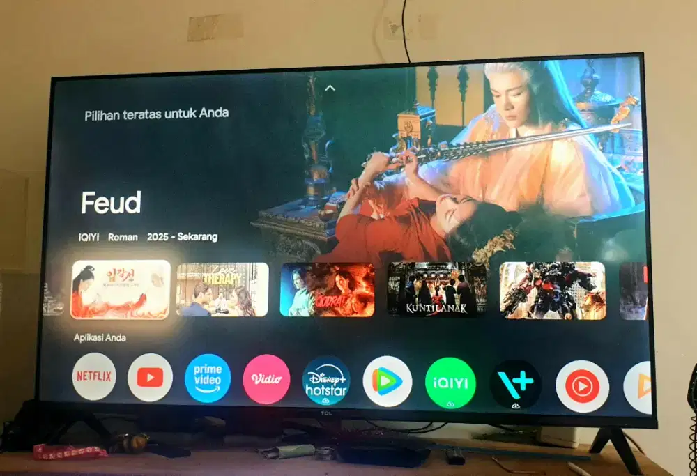 Google Tv TCL 43 inch FULLSET dus ada
