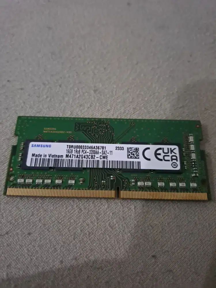 Ram laptop 16gb ddr4 pc3200 cabutan laptop