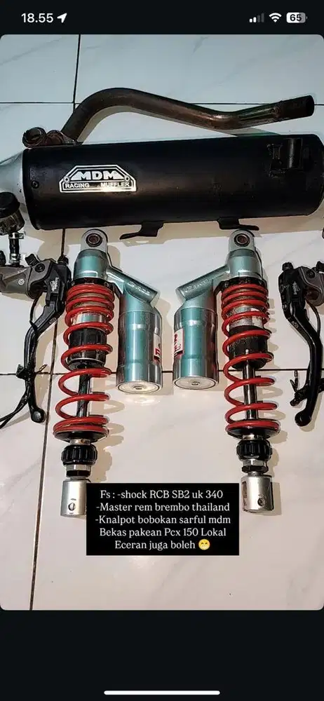 For sale Shock, Master rem, Knalpot