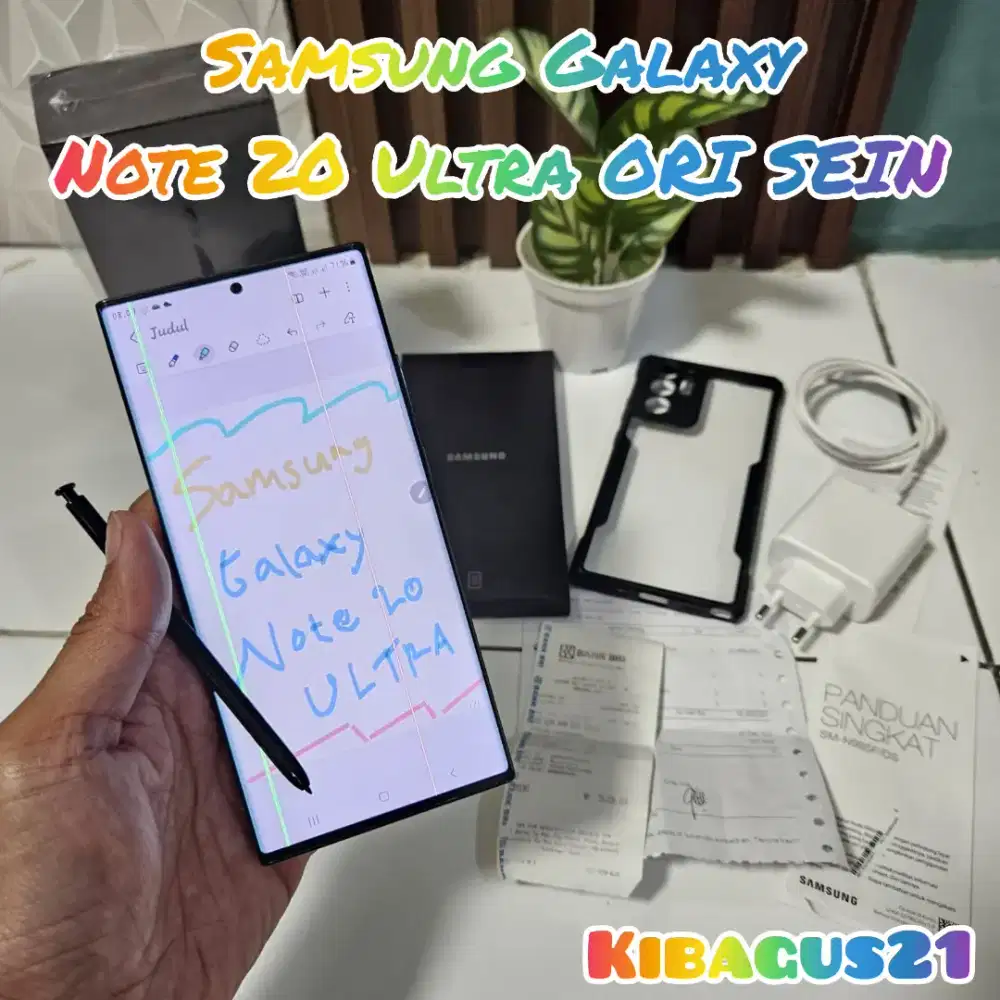 Samsung Galaxy Note 20 Ultra Fullset ORI SEIN Mulus Minusan murah