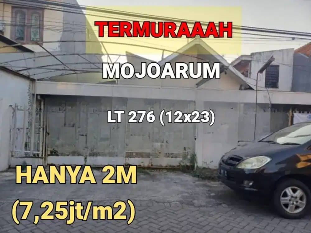 ‼️TERMURAH ‼️ RUMAH REMEK HITUNG TANAH MOJOARUM SELANGKAH JALAN RAYA DAN MERR. DEKAT KAMPUS UNAIR, UWK, ITS, UN Muhammadiyah. COCOK UNTUK KOS, HUNIAN