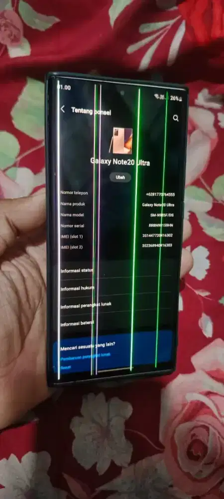 Samsung Galaxy Note 20 Ultra Ram 8+8/256 Mesin Normal Jaya DIBACA DULU