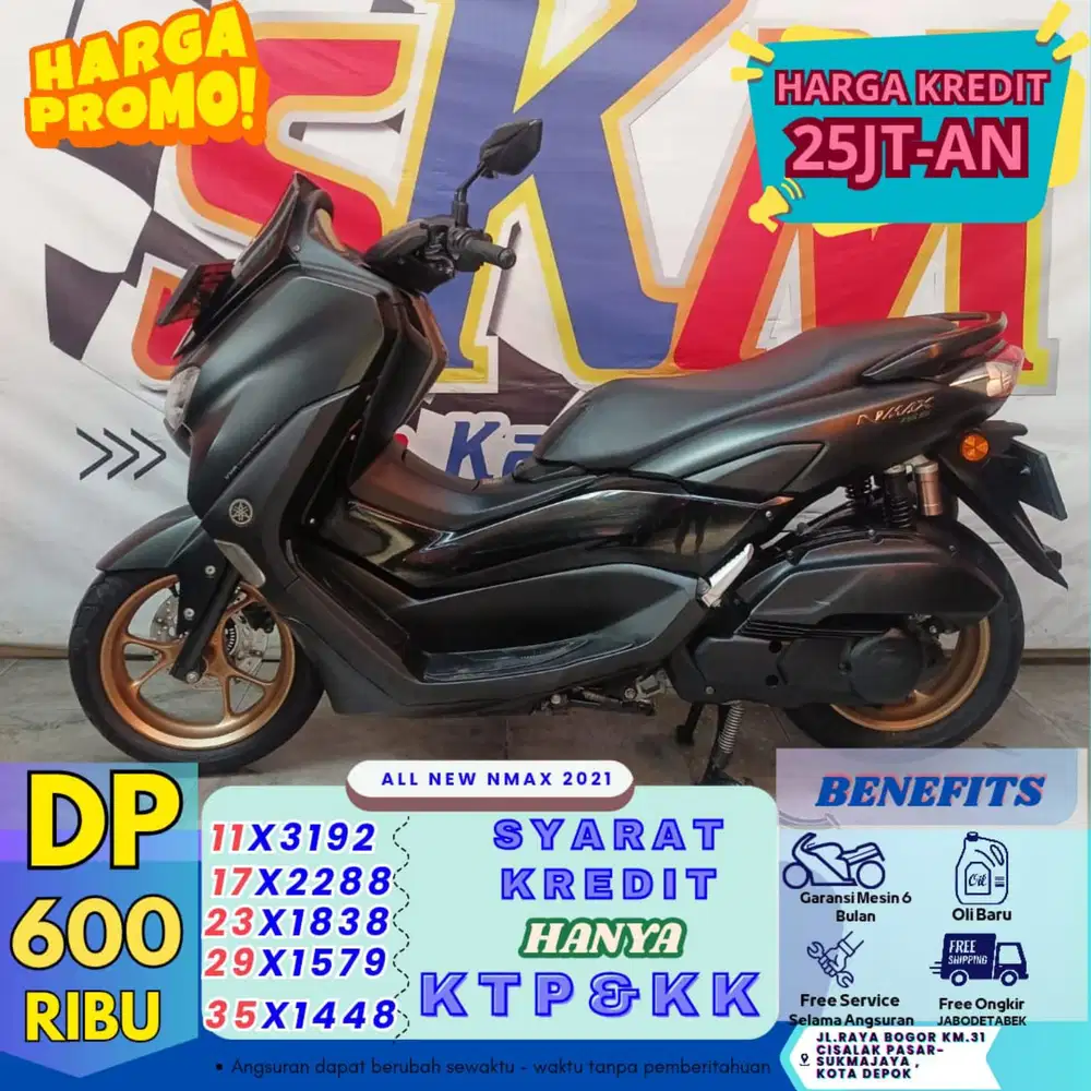 (promo awal bulan DP 600 lngsng gas) NMAX 2021 cash credt