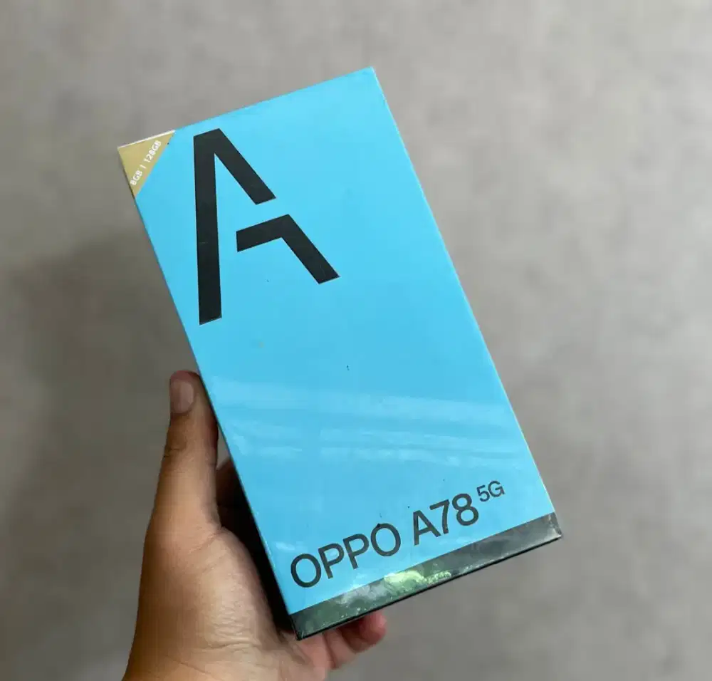 Oppo A78 5G 8/128gb baru segel garansi resmi