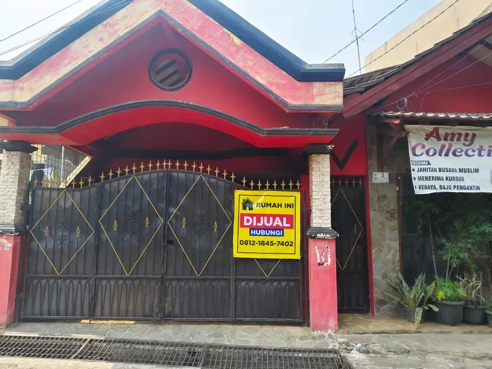 Dijual rumah bebas banjir tengah kota, 5 mnt ke LRT dan Pakuwon Mall