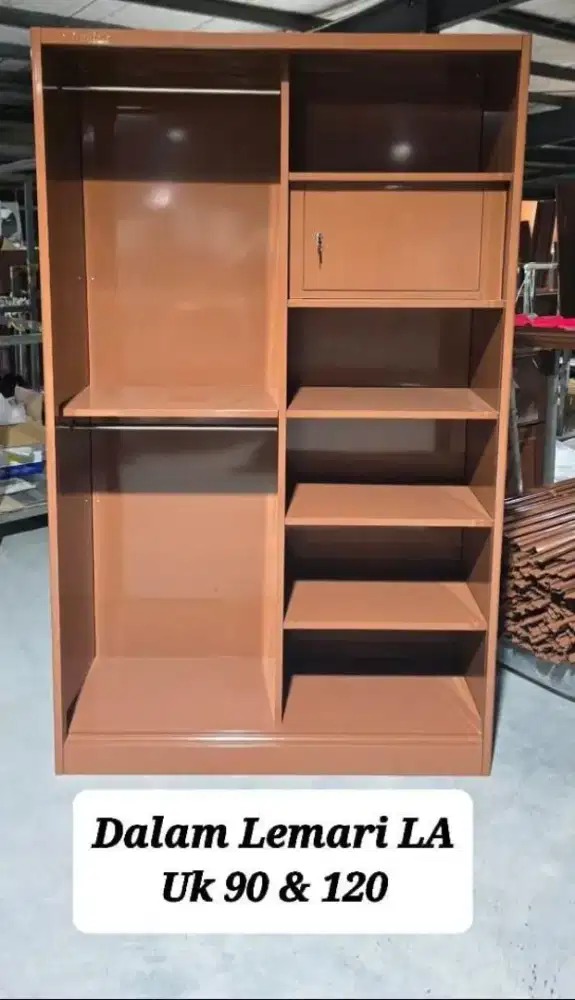 Lemari Baju Plat Brown Stravo