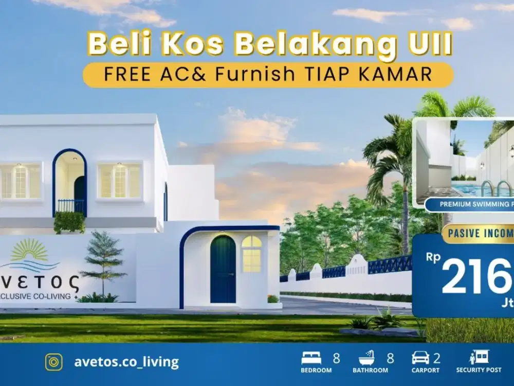 Beli Sekarang! Kos Eksklusif Jogja Desain Instagramable & Siap Huni