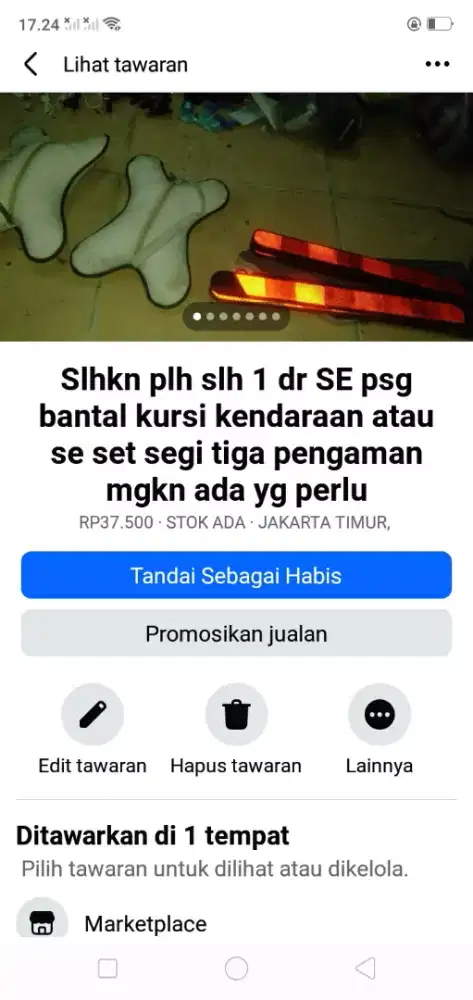 Slhkn plh slh 1 dr kelengkapan kendaraan brg baru hrg murah cpt dpt