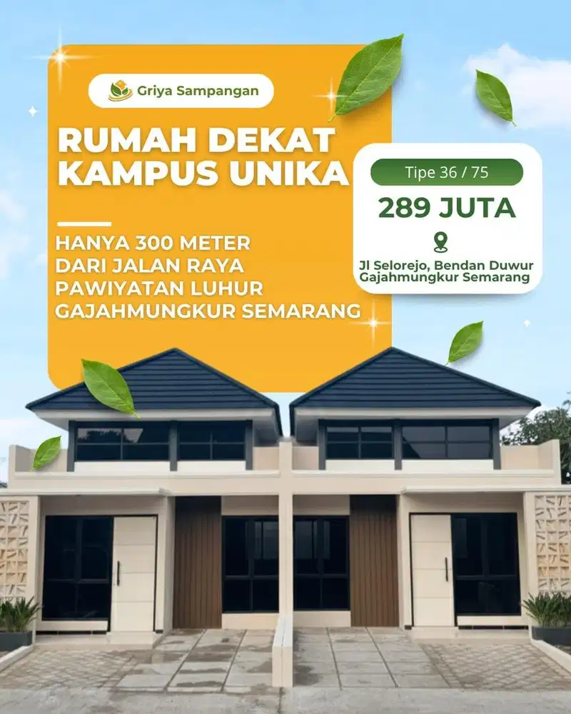 Rumah jangli sampangan depan kampus Unika