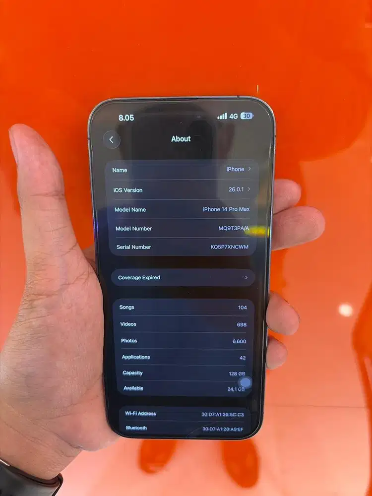 IPHONE 14 PRO MAX - DEEP PURPLE - 128 GB