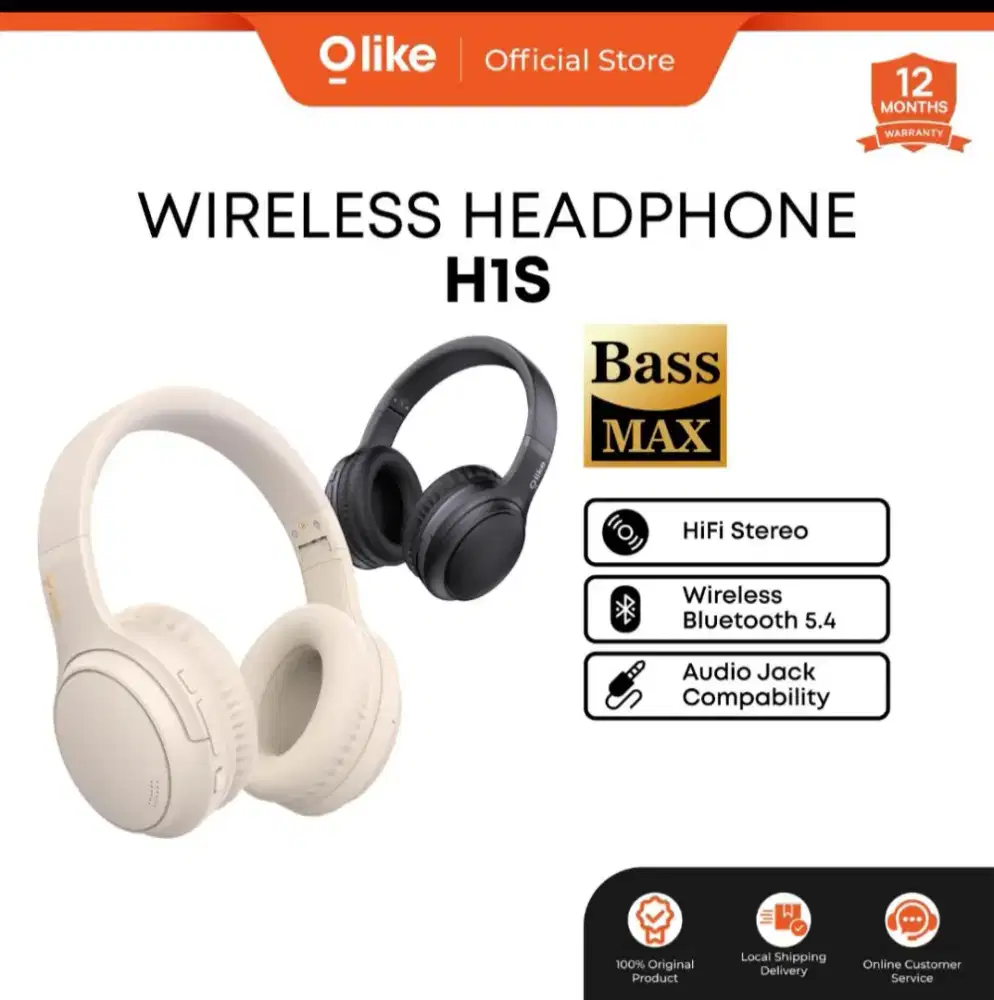 Headphone bluetooth OLIKE Titan H1S