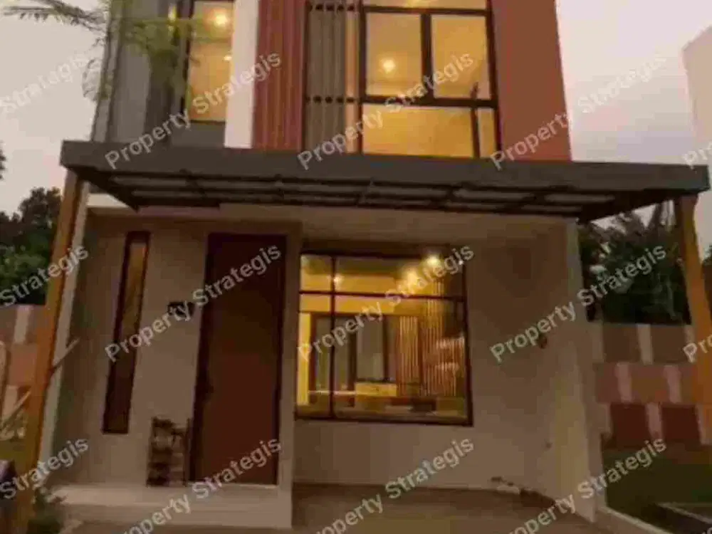 rumah townhouse jatirangga bekasi fasilitas dekat tol stasiun harjamukti cibubur jakarta