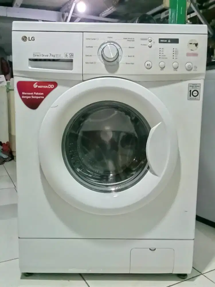 Mesin cuci LG inverter 7kg mulus
