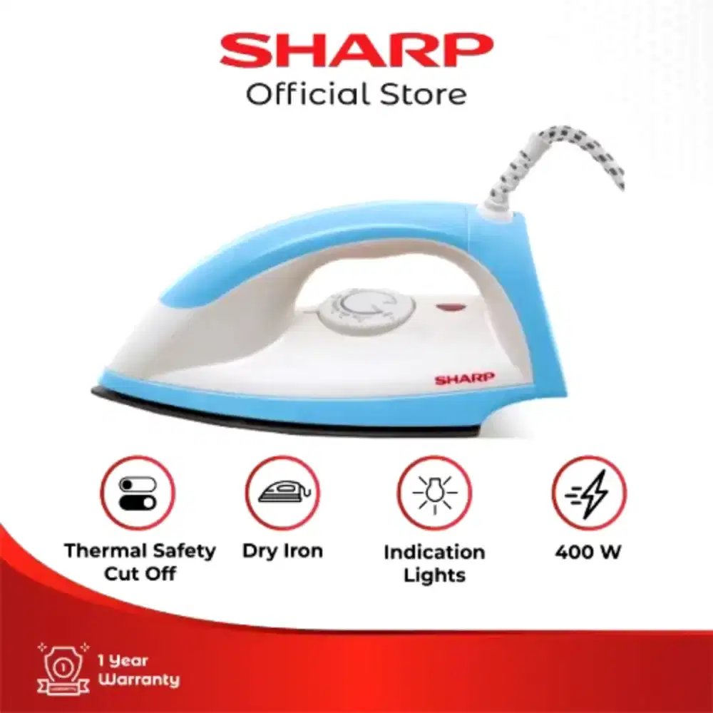 SHARP Setrika El-N05-B Biru