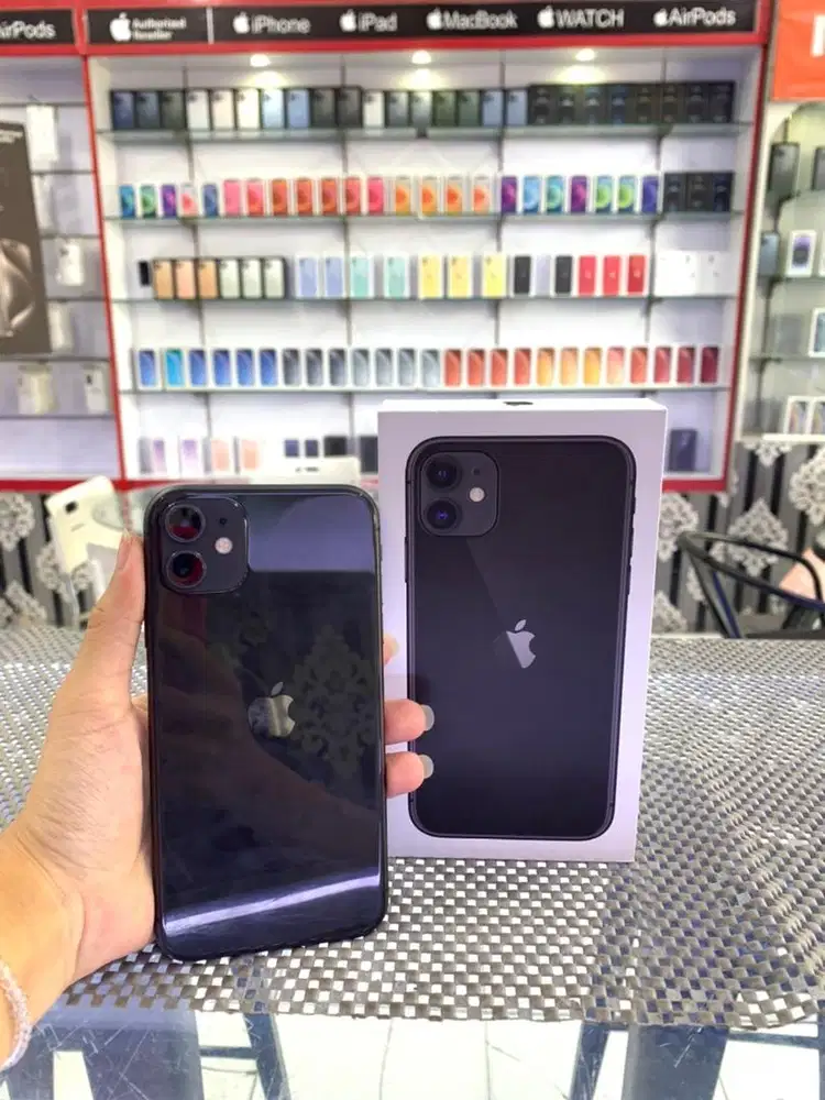 iphone 11 64gb fullset, ex garansi resmi/ibox