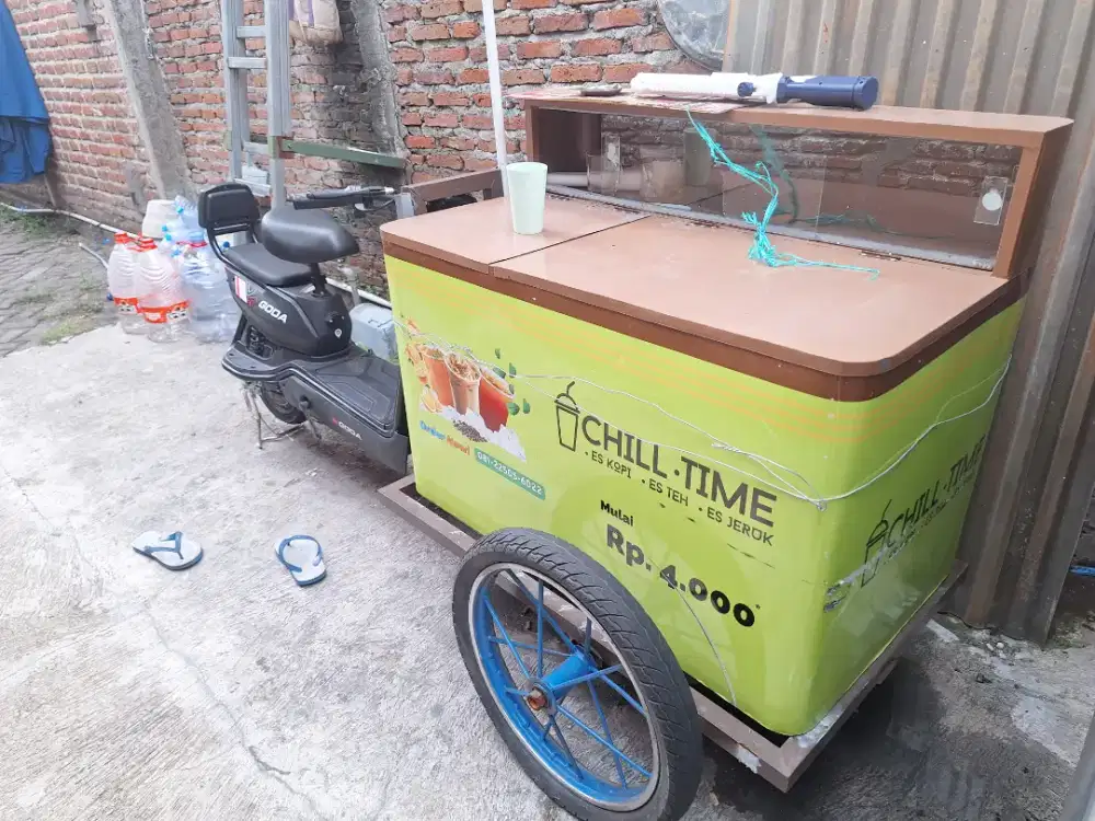 Sepeda listrik kopi keliling