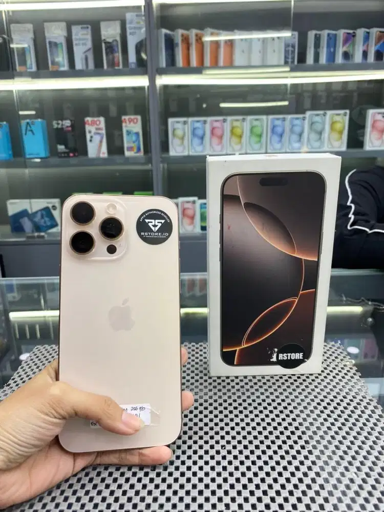 iphone 16 pro 256gb fullset, garansi resmi/ibox 6 bulan