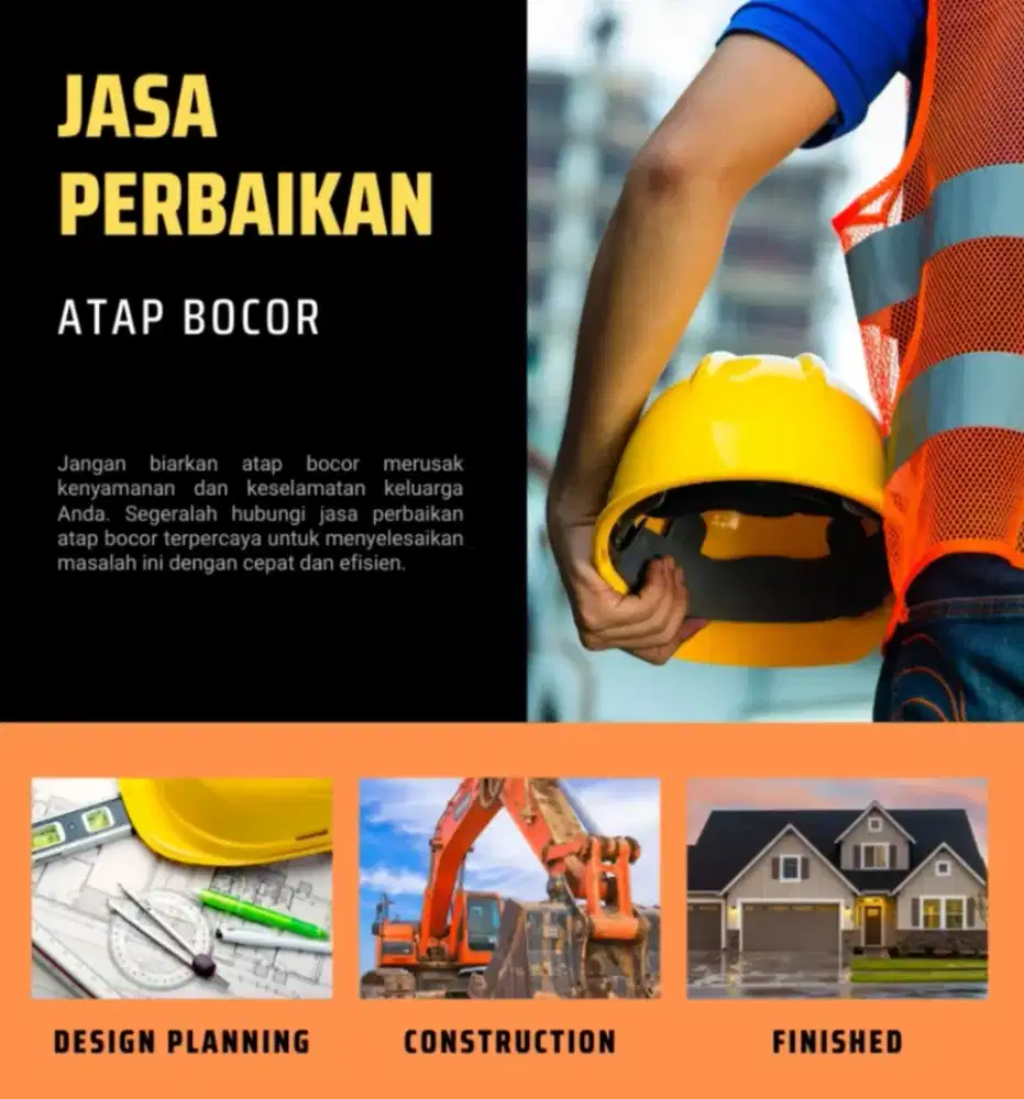 Jasa Atap Bocor, Rembes, Dak, Tembok, Plapon dan Perbaikan Bangunan.