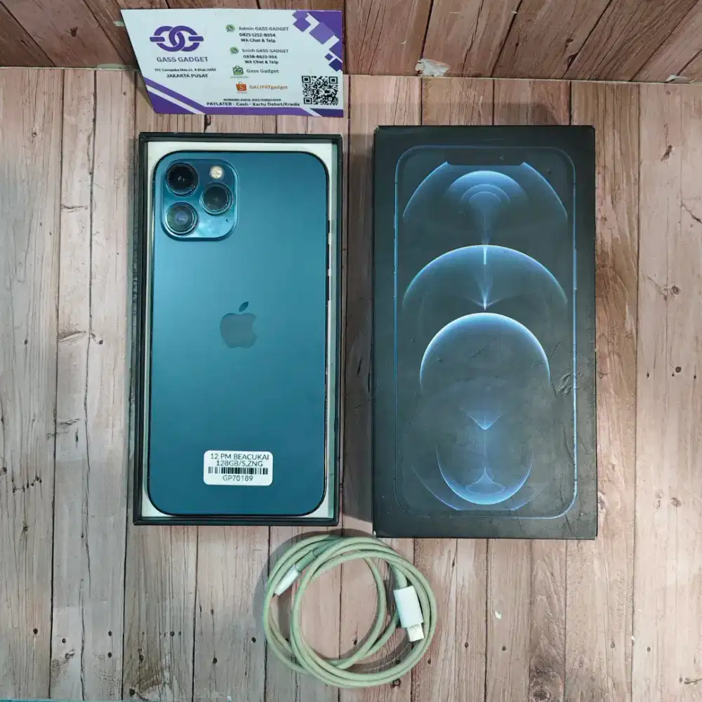 IPHONE 12PROMAX 128GB INTER TERDAFTAR BEACUKAI FULLSET