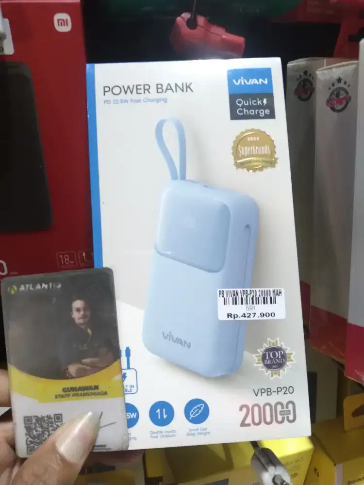 Power bank VIVAN VPB-P20 ATLANTIS DAHSYAT