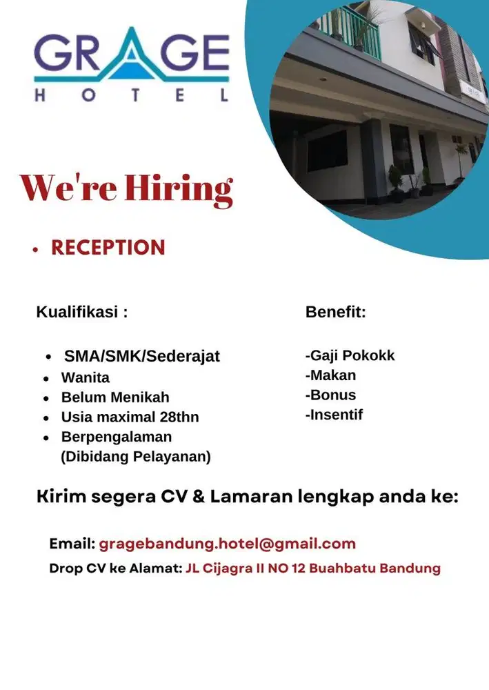 Lowongan Kerja Resepsionis