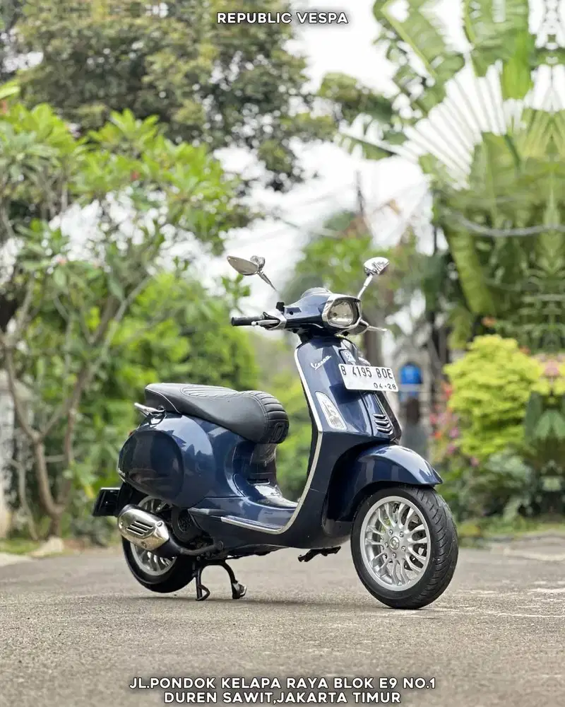 DIJUAL CEPAT Vespa Sprint 150 3V Th 2014 Warna Biru Perfect Condition