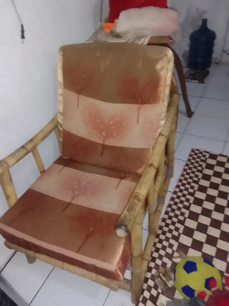 Kursi rotan single sejak 1990 kuat kokoh asli bangka