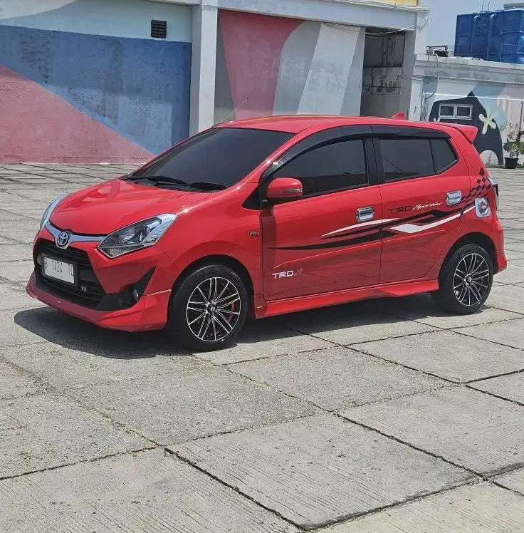 Toyota agya 2018 trd A/T tipe tertinggi km 27 ribu record pjk panjang