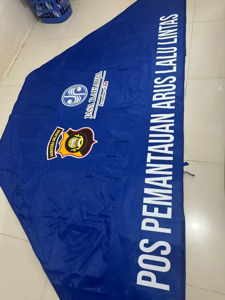 Tenda Lipat sablon logo ready Palembang
