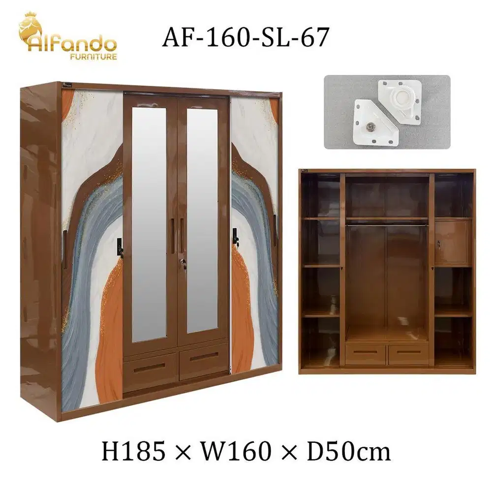 Lemari Plat Uk. 160cm - Sliding