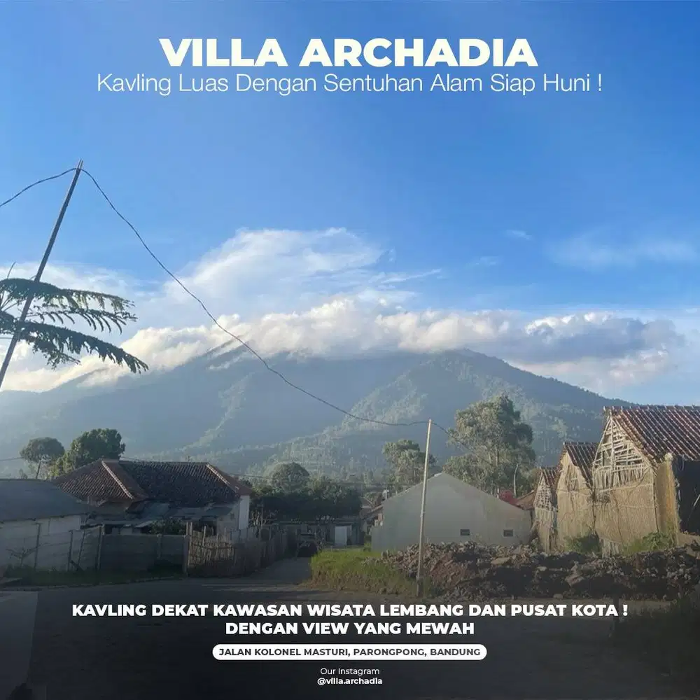 Investasi Tanah Menguntungkan di Pusat Wisata Lembang