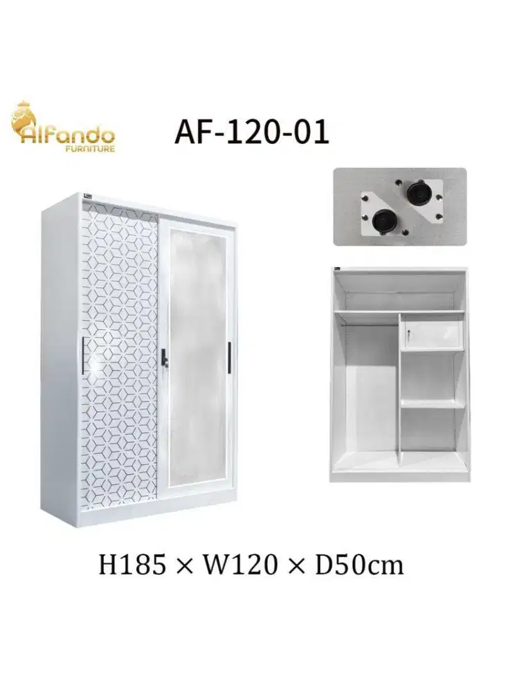 Lemari Plat Uk. 120cm - Sliding