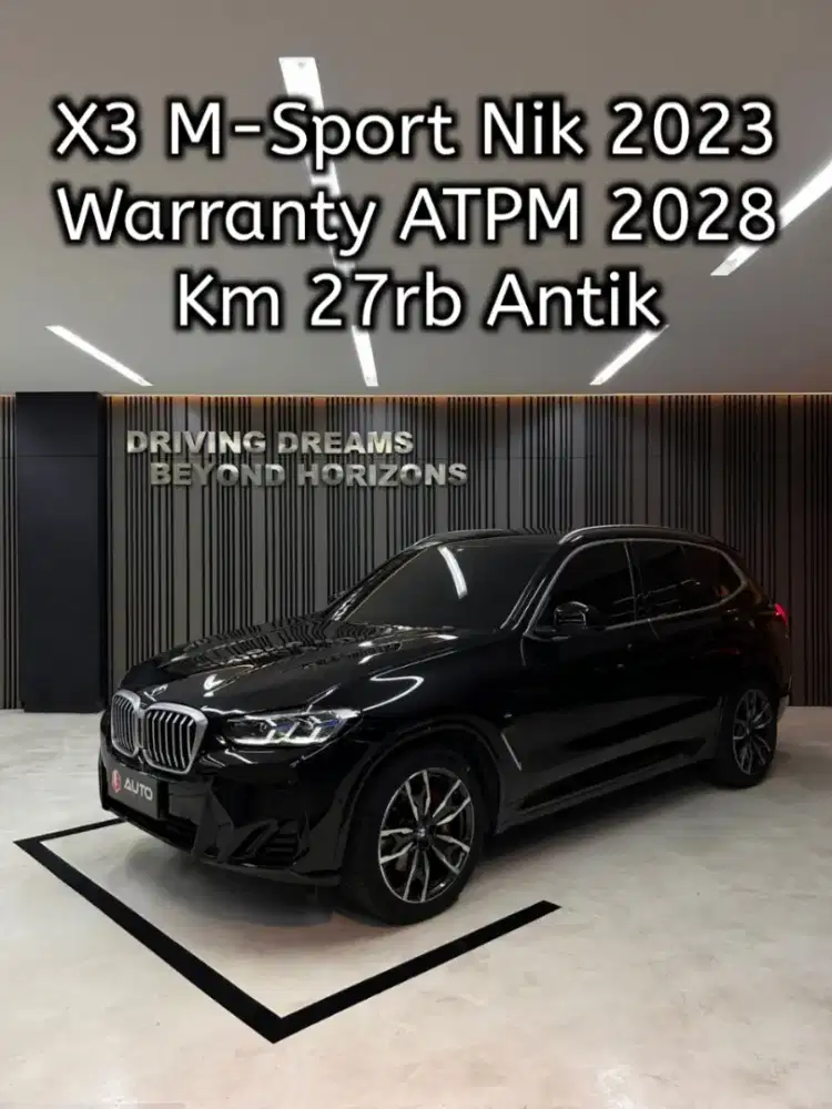 BMW X3 M-Sport xDrive30i AT 2023 Hitam AB1433UL Km27rb mdl 2022