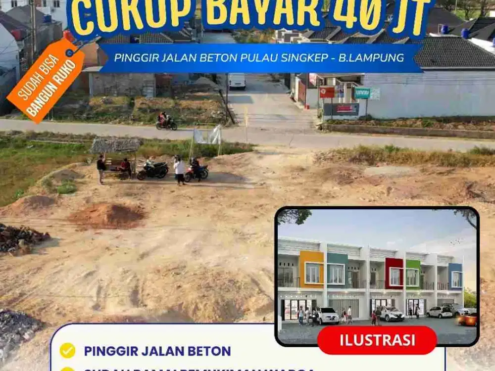 TANAH KAVLING RUKO MURAH