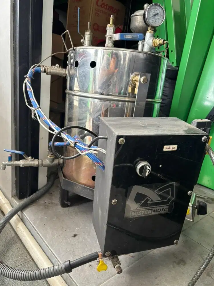 Setrika Uap Boiler full otomatis Air dan Api mistermoto