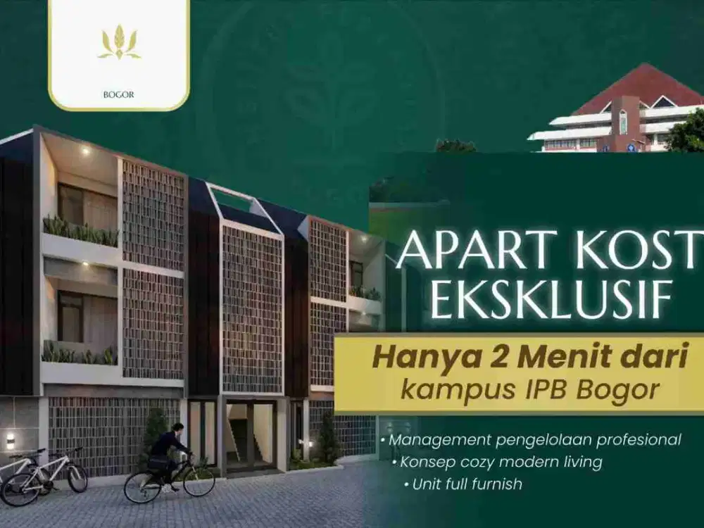 Jual Rukost di Dramaga Bogor full furnished 8 KT,8KM strategis ke kampus IPB dan stasiun Bogor