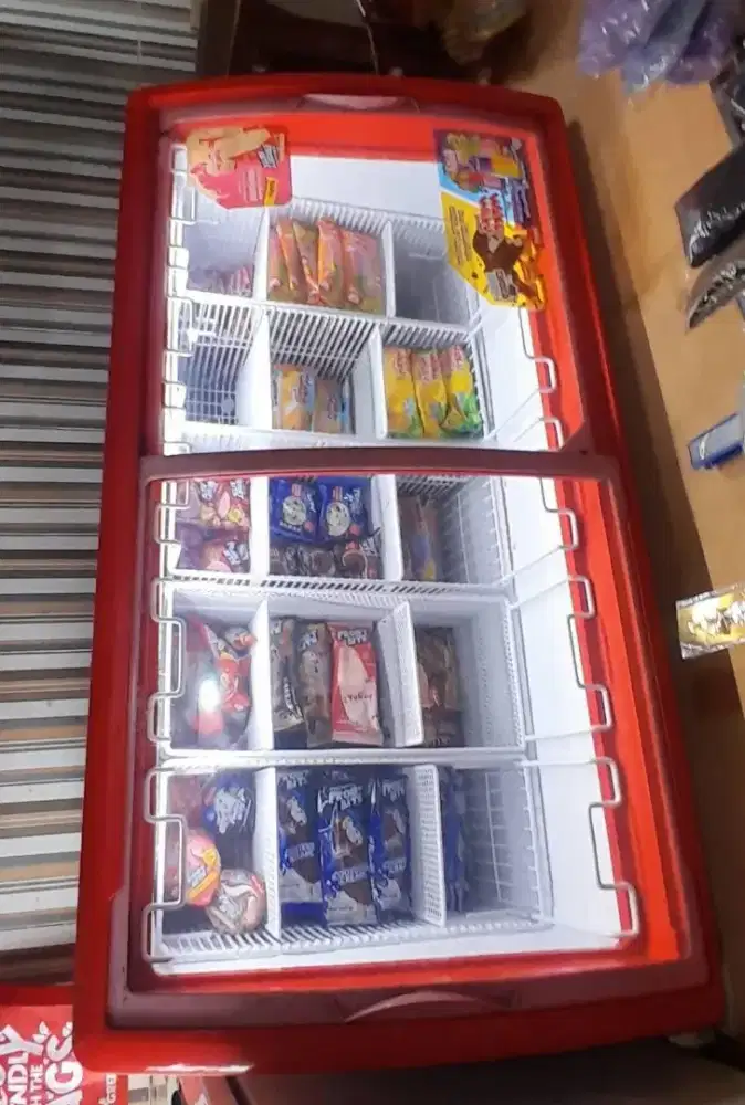 Freezer eskrim Glico wings