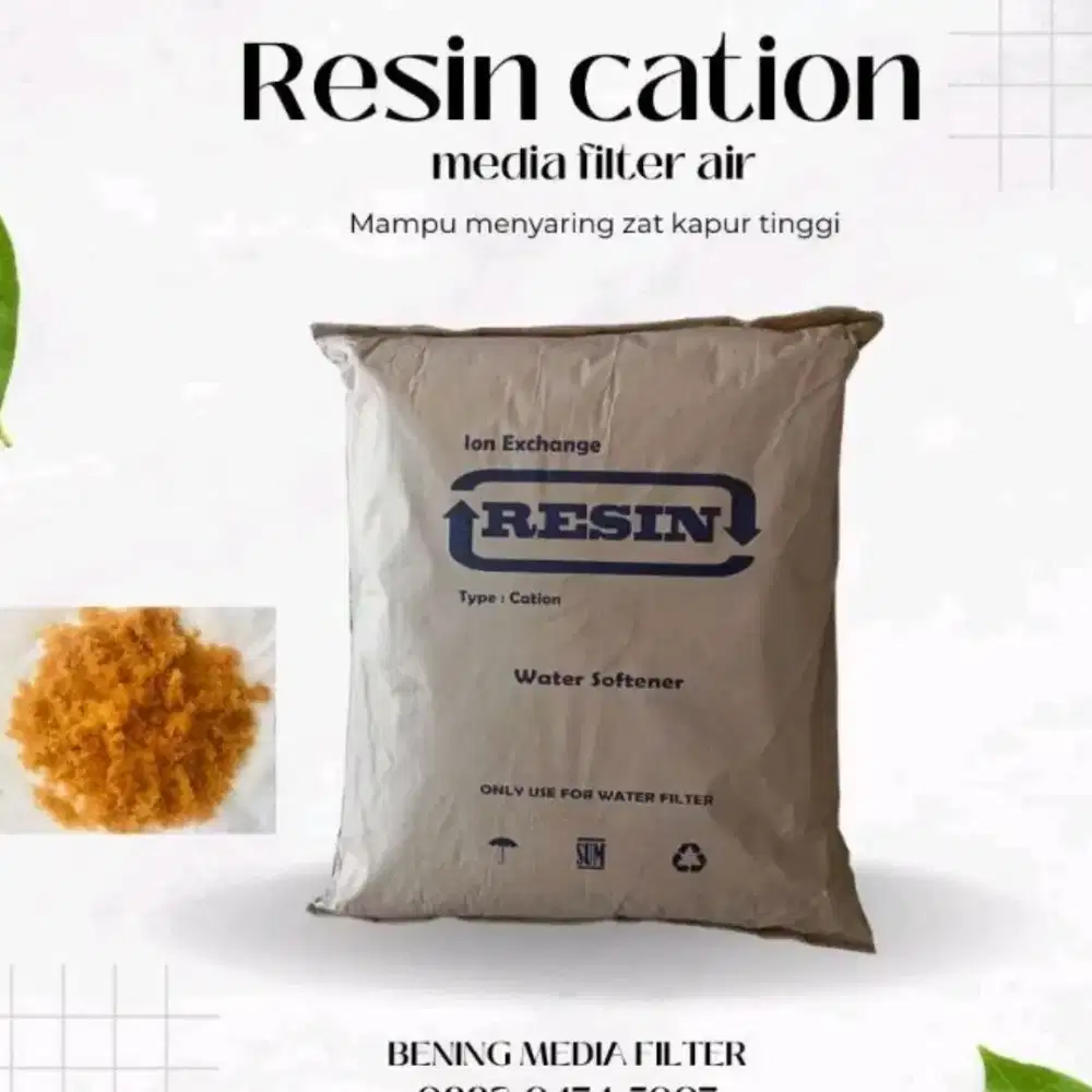Resin softener penghilang zat kapur