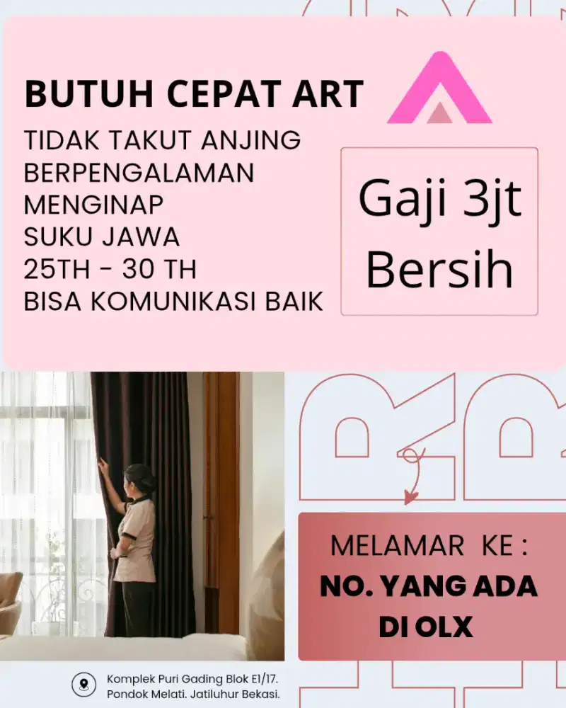Butuh Cepat ART untuk di jakarta barat